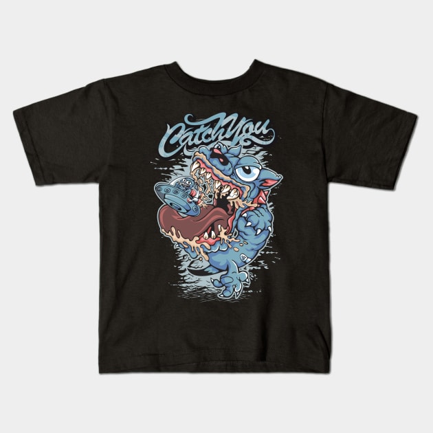space monster Kids T-Shirt by Shapwac12